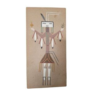 Native American Navajo Sand Painting Yei Bei Chai Ceremonial Healing S Dailey‎